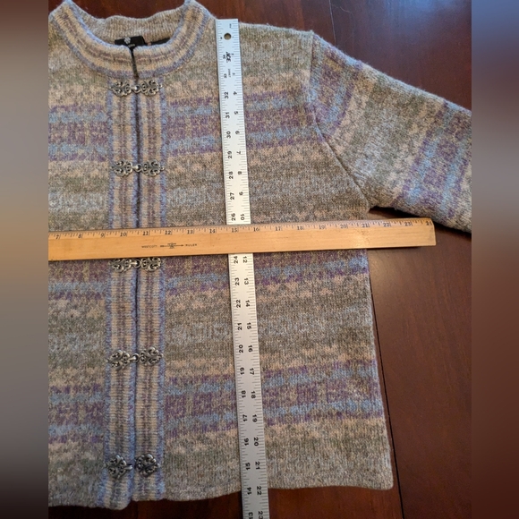 Nordic Design cardigan sweater, wool, size small, vintage - Picture 10 of 11